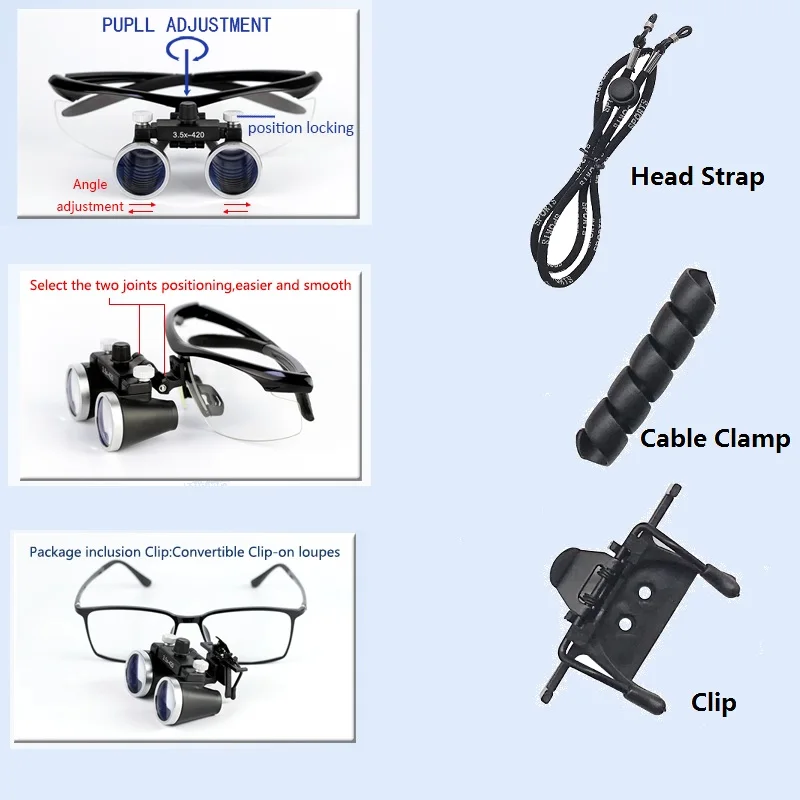 Бинокуляр Галилея Медицинский лупа стоматология хирургические стоматологические очки лупа очки защитные очки 2.5X 3.5X