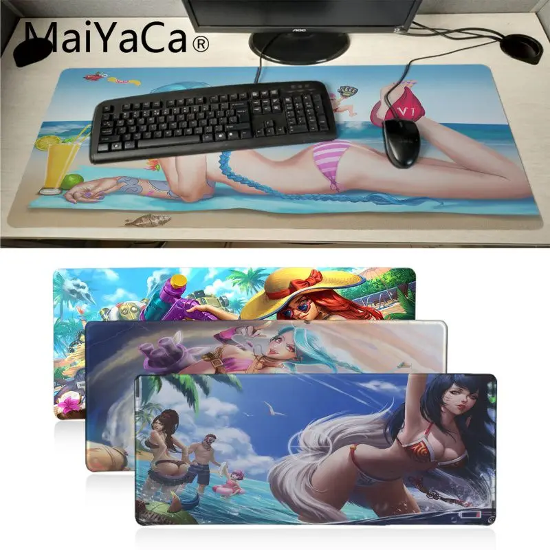 

MaiYaCa Lol swimming pool party gamer play mats Mousepad Professional computer dota2 player Keyboard table Mat mouse pad gamer