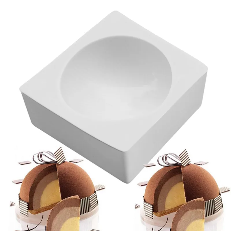 

1PCS Silicone Molds Round Cake Mold For Baking DessertIce-Creams Mousse Mould Cakes Decorating Tools Bakeware Pan