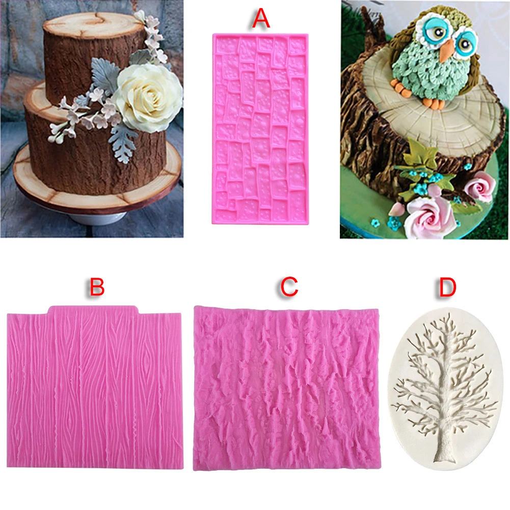 Nature Tree Silicone Fondant Mold Cake Sugarcraft Decorating Chocolate Mould UK
