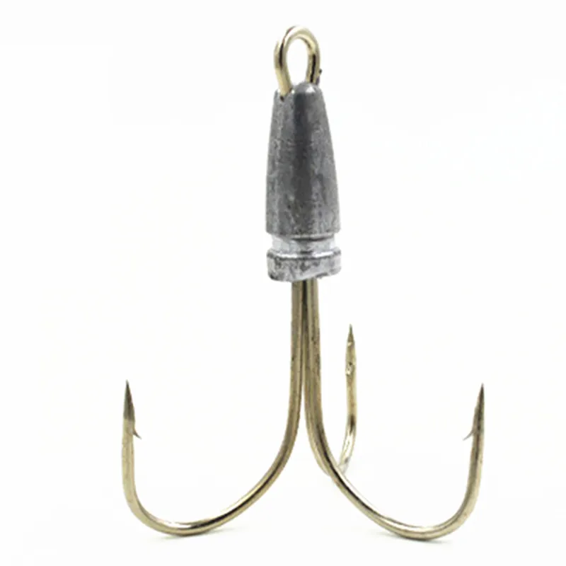 5PCS Deepwater Anchor Claw Barbed Fishhook With Lead Head Treble Hook 23g 32g 40g 56g 82g