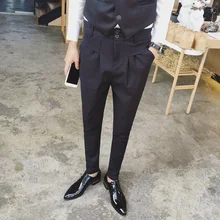 27-44 стилист волос тонкие брюки в западном стиле повседневные штаны мужская одежда Модные шаровары плюс размер костюмы певицы