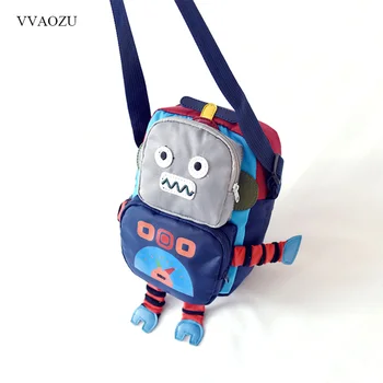 

Cartoon Funny 3D Robot Mini Handbag Satchel for Girls Casual Ladies Messenger Crossbody Shoulder Phone Bag Tote Bgas Bolsa