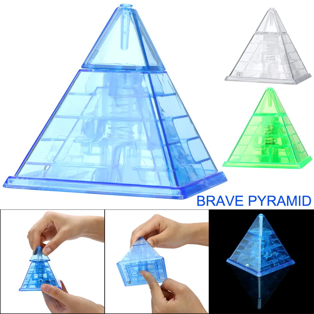 

Original Kawaii Cute 3D Puzzle Maze Toy Hand Game Labyrinth Pyramid Brain Game Challenge Fidget Toys