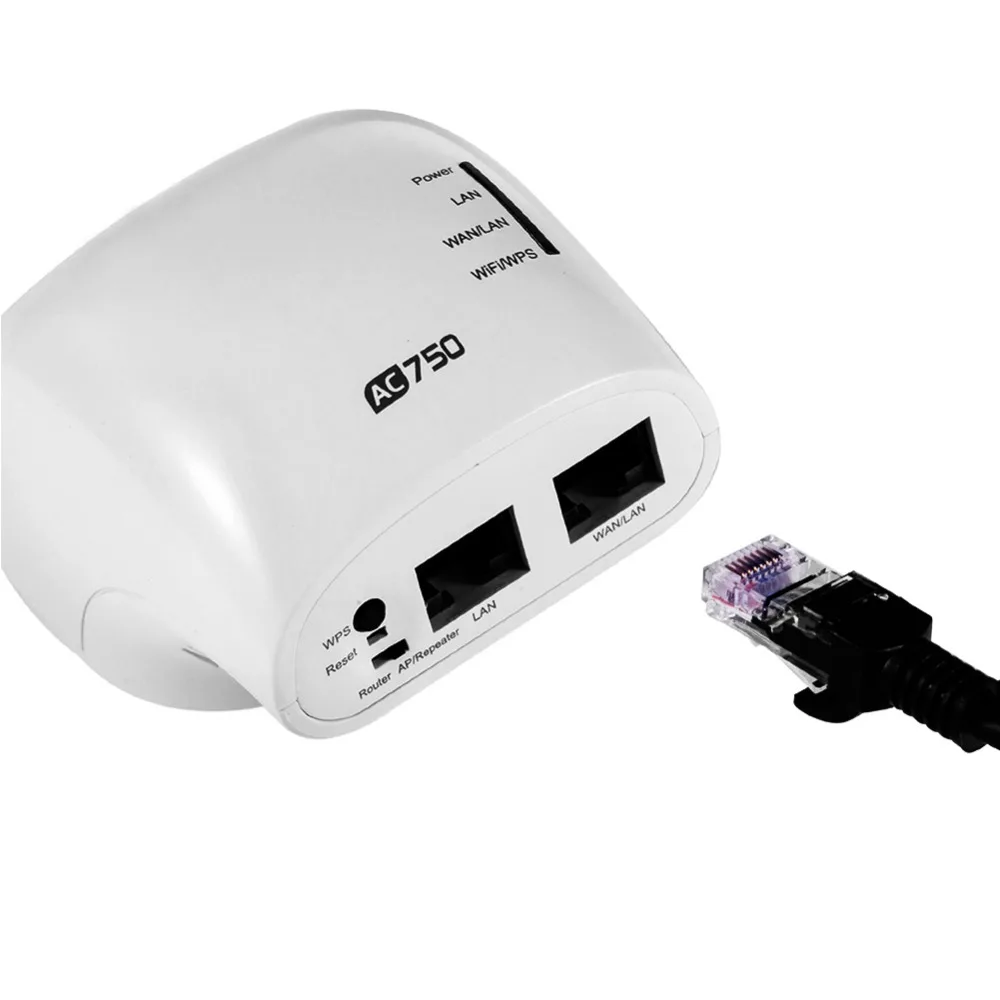 

UK Wireless Signal Booster AC750 wifi AP/Router+RJ-45Networking Cable+Quick installation Brand new