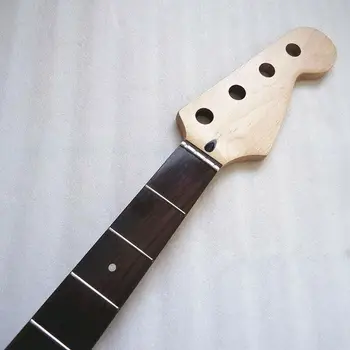 

20 frets maple electric bass guitar neck with rosewood fingerboard