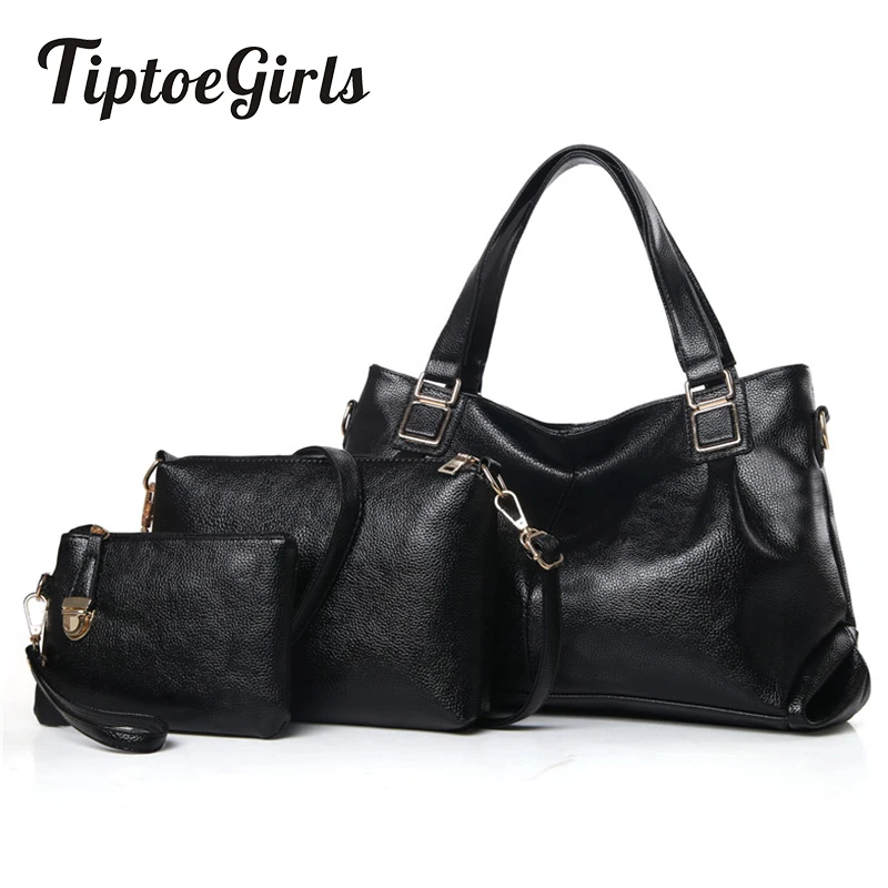 

European and American New Trendy Fashion Bag Simple Three Sets of High-Capacity Handbag Handbag Shoulder Messenger Bag