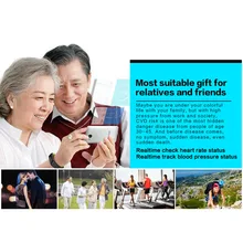 Модный водонепроницаемый смарт-браслет кровяное давление монитор сердечного ритма спортивный фитнес-трекер Смарт-браслет с шагометром часы