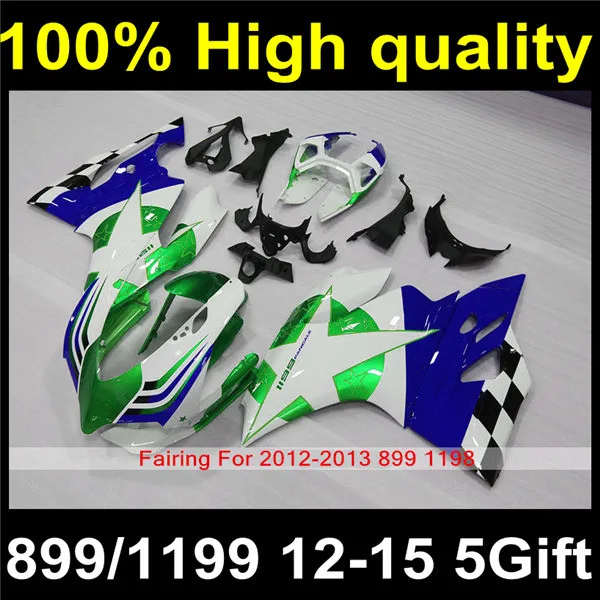

Complete Plastic Body Fairing Kit Set For DUCATI 899 1199 2012 2013 2014 2015 12 13 14 15 D12-33