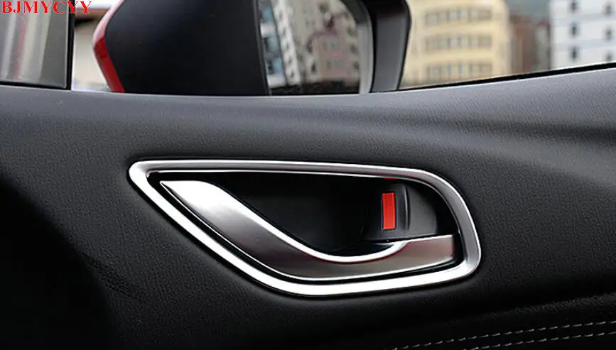 Внутренняя дверь автомобиля BJMYCYY украшена ручкой для Mazda 6 Mazda6 Atenza 2017|door handles for