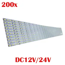 DHL DC12V/24 V 200 шт./лот 15 Вт~ 16 Вт 5630 Светодиодный свет бар белый/теплый белый/Природа Белый светодиодный Жесткая/жесткий полосу для светового короба