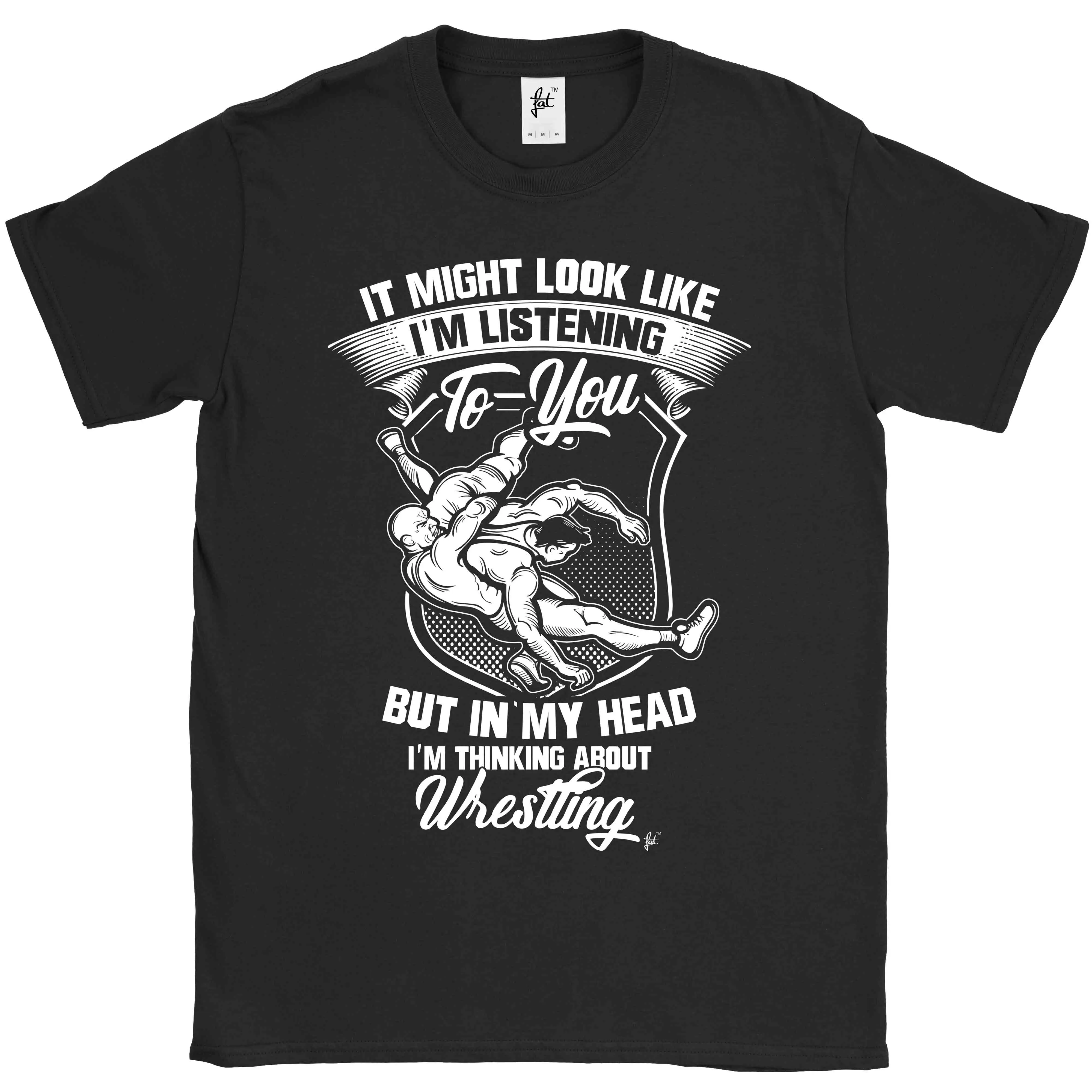 2019 أزياء الساخن بيع نظرة مثل الاستماع ولكن أنا التفكير المصارعة قميص رجالي المحملة قميص 2019 أزياء الساخن بيع نظرة مثل الاستماع ولكن أنا التفكير المصارعة قميص رجالي المحملة قميص