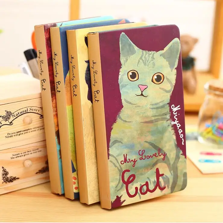 Mini sketchbook diary cat cover elk animal sketchbook A6 notebook ...