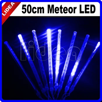 

50CM Meteor Rain Shower Garden Xmas Navidad Cord Fairy String Garland Outdoor Decoration Christmas Meteor Light LED Lamp CN C-28