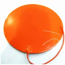 Диаметр 980*1,5 мм Тепловая панель для 3D-принтера силиконовый резиновый нагреватель 110 В 1700 Вт клейкая 1 сторона 100 k Термистор 1000 мм свинцовая проволока