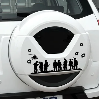 

Spare Tire Car Sticker for Jeep Wrangler, Car Styling, Band of Brother for Jeep Cherokee, 3D Reflective Car Stickers
