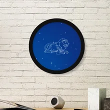 Leo Cancer Pisces Aquarius Taurus Constellation Zodiac Round Picture Frame Art Prints of Paintings Home Wall Decal Gift