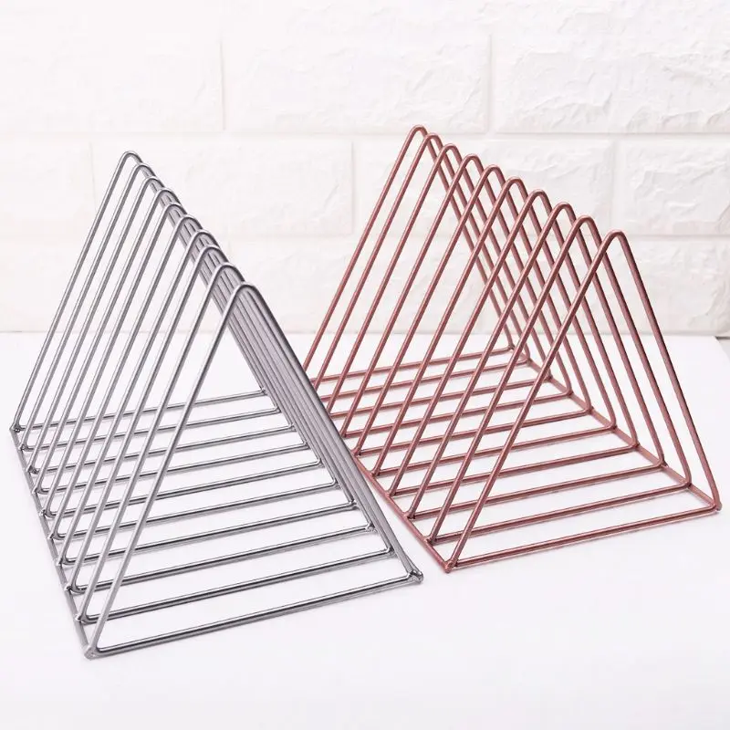 المنزل مكتب المعادن الحديد تخزين الرف سطح المكتب كتاب مجلة منظم رف حامل الحديثة الفني الديكور جميلة