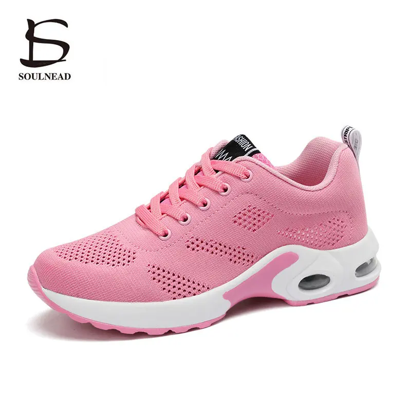 

Running Shoes for Women New Fly Weaving Mesh Breathable Lace-Up Walking Shoes Women Fashion Sneakers Ladies Outdoor Sports Shoes