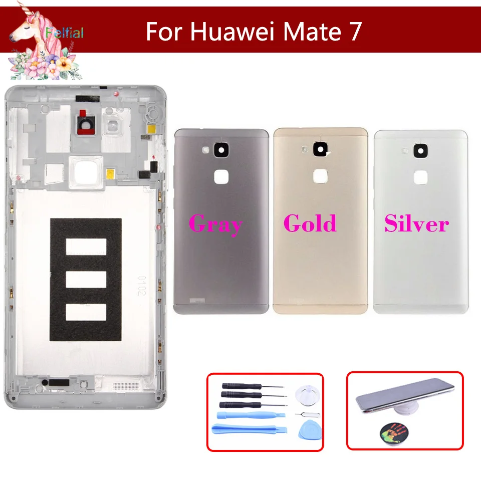 Оригинальный чехол для Huawei Ascend Mate 7 задняя крышка аккумулятора дверь батареи