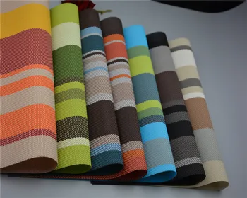 

Rainbow Strpied 5 pcs/set PVC Western Placemat Heat Insulation Pad Napkin Dining Table Tray Mat Coasters Non-slip Mats