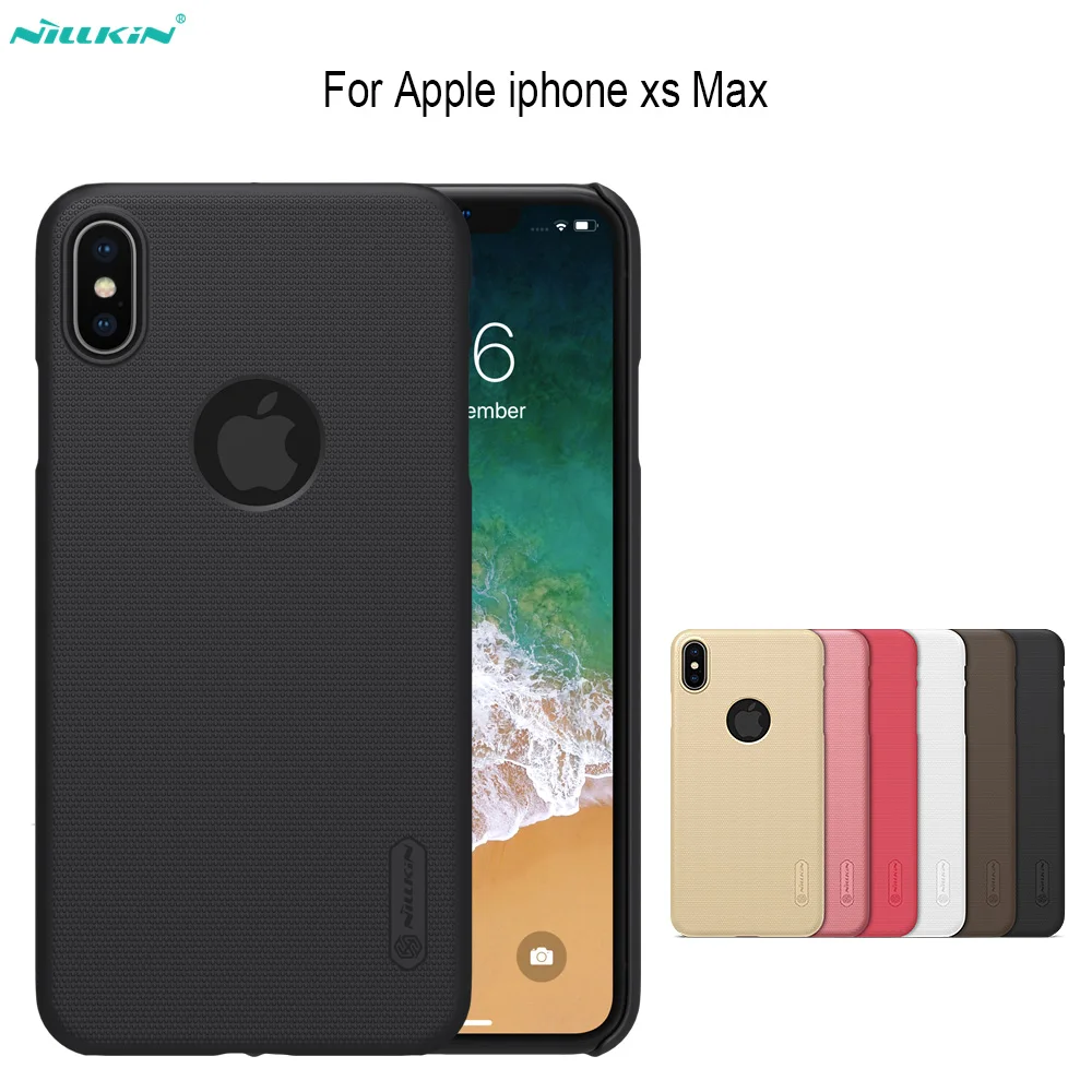 Для Apple iPhone xs max чехол NILLKIN Супер Матовый экран жесткая задняя крышка из ПК для |