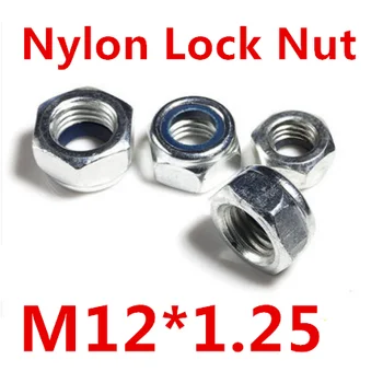 

30pcs/lot Staniless Steel A2 M12*1.25 Fine Thread Nylon Lock Nut