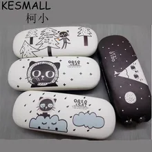 2017 Fashion Glasses Frame Case Women Men Optical Glasses Box Cartoon Design Myopia Eyeglasses Cases Girls Eyewear Holders YJ566