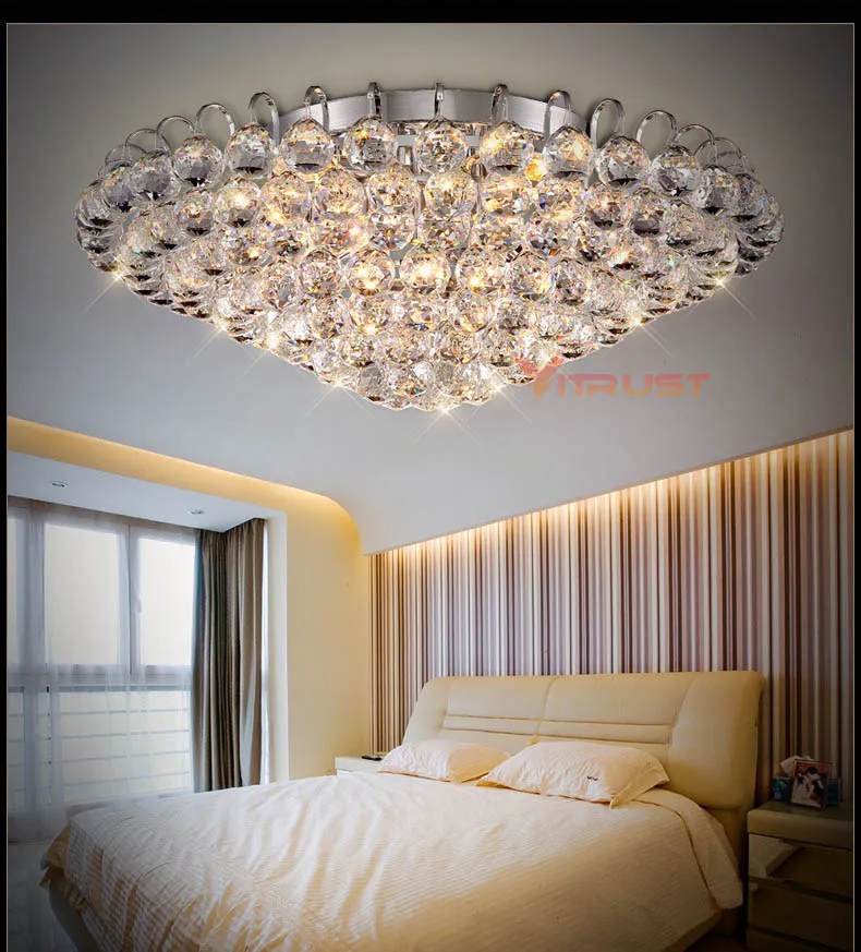 Топ K9 хрустальный светодиодный потолочный светильник, светильник для дома, современный светильник, Светильники для спальни, освещение в помещении, Lustre De Cristal