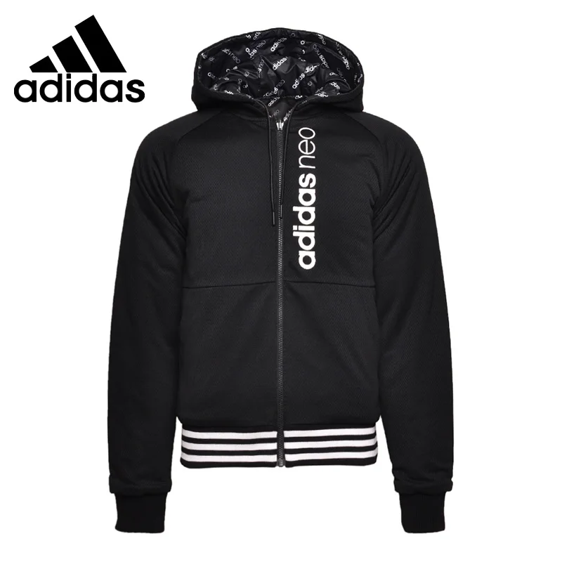 Original New Arrival 2017 Adidas NEO Label Men's Reversible Cotton-padded jacket Hooded Sportswear