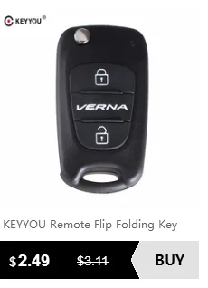 KEYYOU 3+ 1 кнопки тревоги сменный без ключа дистанционного ключа Fob 4 кнопки для hyundai для Kia Carens