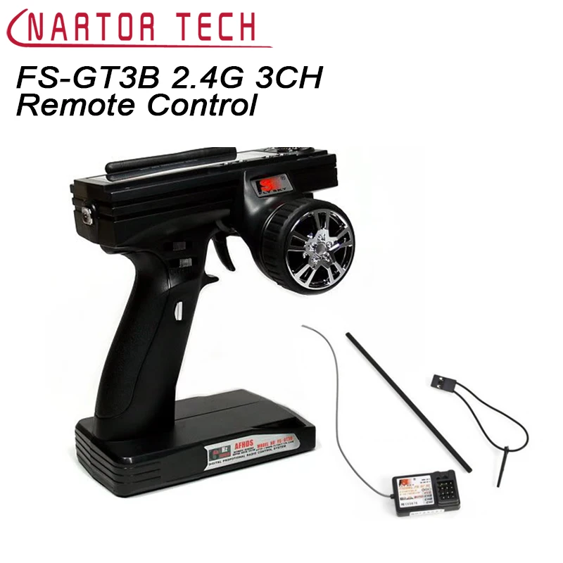 FS GT3B 2.4G 3CH Radio Model Remote Control LCD Transmitter & Receiver