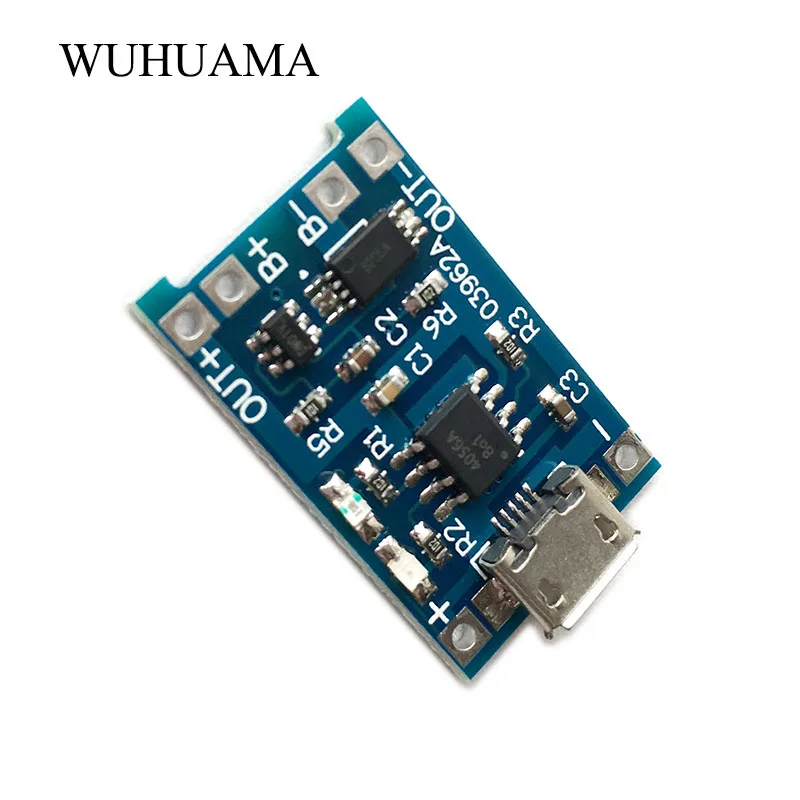 DIY 3V7 Charging Board For Bluetooth Amp Module Micro USB 5V 1A 18650 Lithium Battery Charger Module W Protection Dual Function