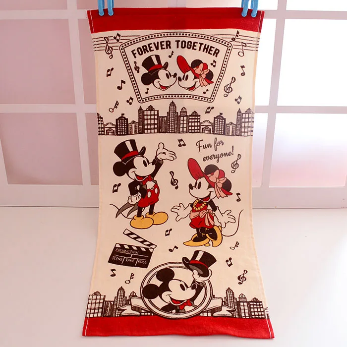 

Cartoon Towels Retro Mickey Minnie Towel Face Towel Bathroom Microfiber Face Towels 34x75cm Cotton havlu handdoeken toallas