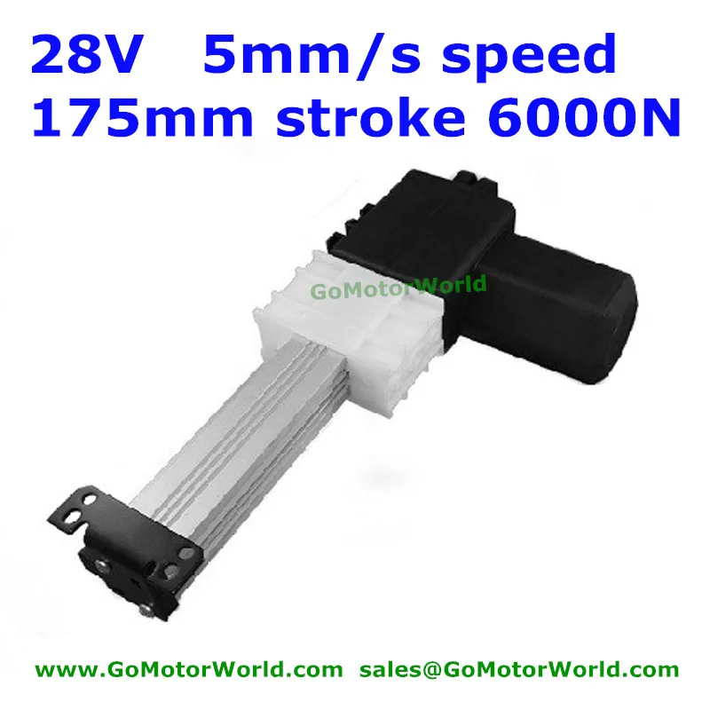 Carga do Motor Okin Dewert Cadeira Reclinável 175mm Curso 5 mm s Velocidade 6000n Atuador Linear Frete Grátis 28 v –