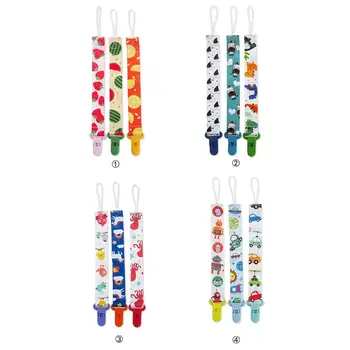 

Dummy Clips Baby Pacifier Clips 3 Pack Pacifier Holder Straps for Girls Plastic Teething Clips Modern Unisex Design