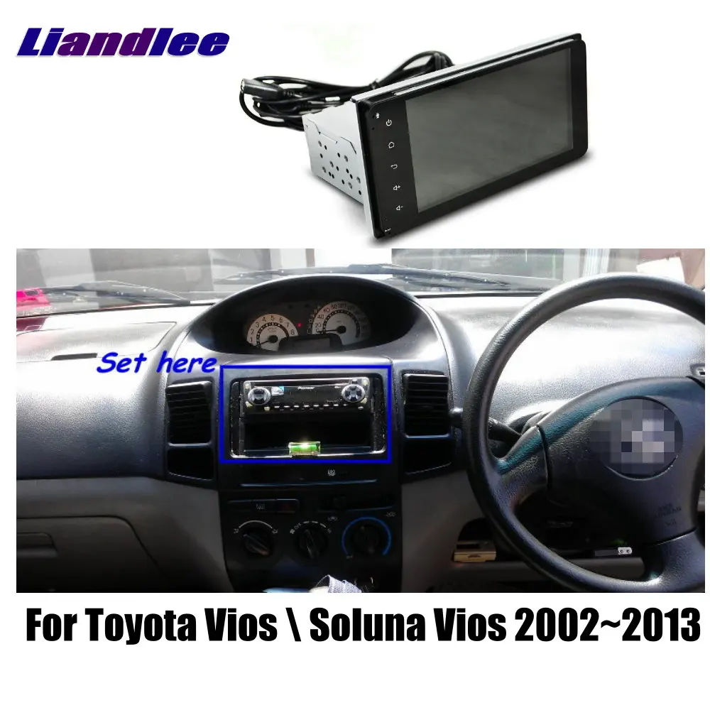 Liandlee " для Toyota Vios Soluna Vios 2002~ 2013 автомобильный Android радио плеер gps NAVI карты HD сенсорный экран ТВ Мультимедиа без CD DVD