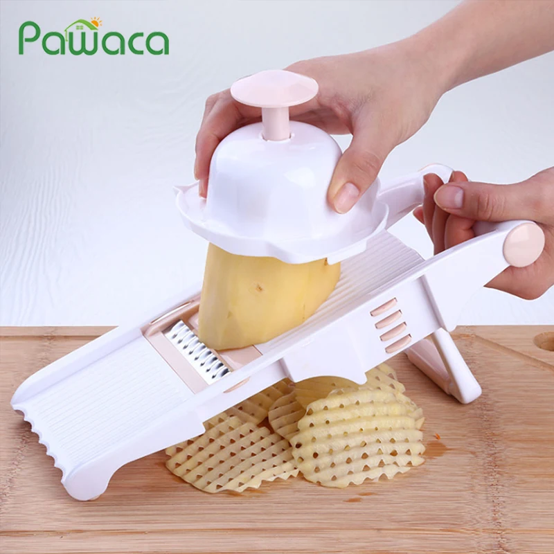 

5-in-1 Mandoline Slicer Vegetable Chopper Grater Julienne Cutter Stainless Steel Blades Potato Onion Chopper Kitchen Gadgets