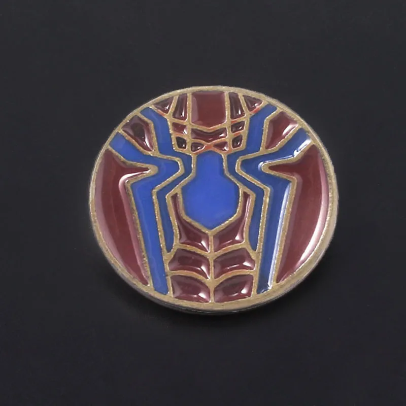 

Superhero Spider Man Mask Brooches For Women Men Avengers Deadpool Batman Wonder Woman Pins Lapel Denim Shirt bags Hat Gifts