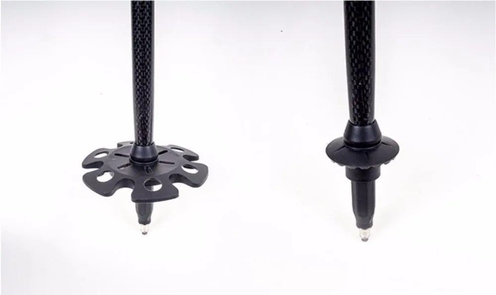 Fibra de Carbono Peça Marca Montanha Climbling 2 Andar Pólos Tungstênio Bengala Trekking Turismo Senderismo 100% 10 Esporte e Lazer