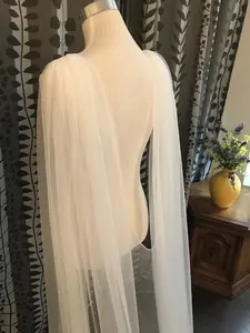 Image 5 - Velo de tul de 3 metros de largo, capa de tul, para boda, color blanco/Marfil, CV98, 2019