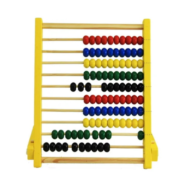 Kids Baby Wooden Abacus Toys Small Calculator Handcrafted Educational