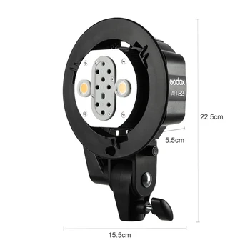 

Godox AD-B2 Bowens Mount double tubes Light Head Bracket for AD200 Portable Flash Speedlite CD50 T03Y