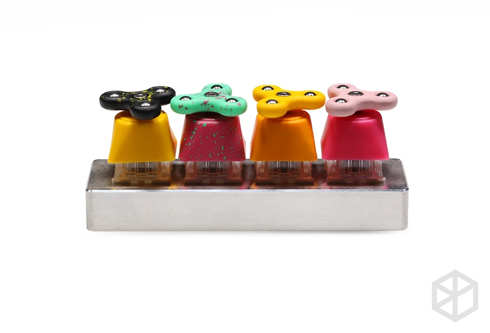 hvid Gå igennem etikette Hammer Fidget Spinner Artisan Keycap Compatible With Cherry Mx Switches And  Clones Resin Body Black Yellow Green Blue Red Pink - Keyboards - AliExpress