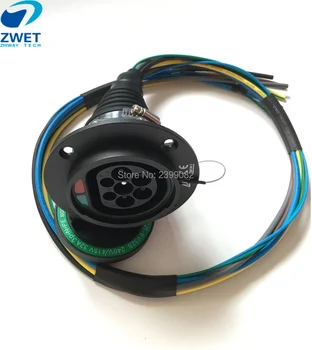 

3 Phase IEC 62196-2 male female charging connector plug electric vehicle charge socket 32A with 1 m cable