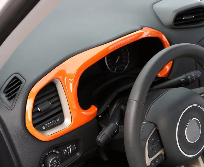 Sansour автомобильный приборная панель украшение рамка крышка наклейки для Jeep Renegade+ Интерьер Автомобильные аксессуары стиль