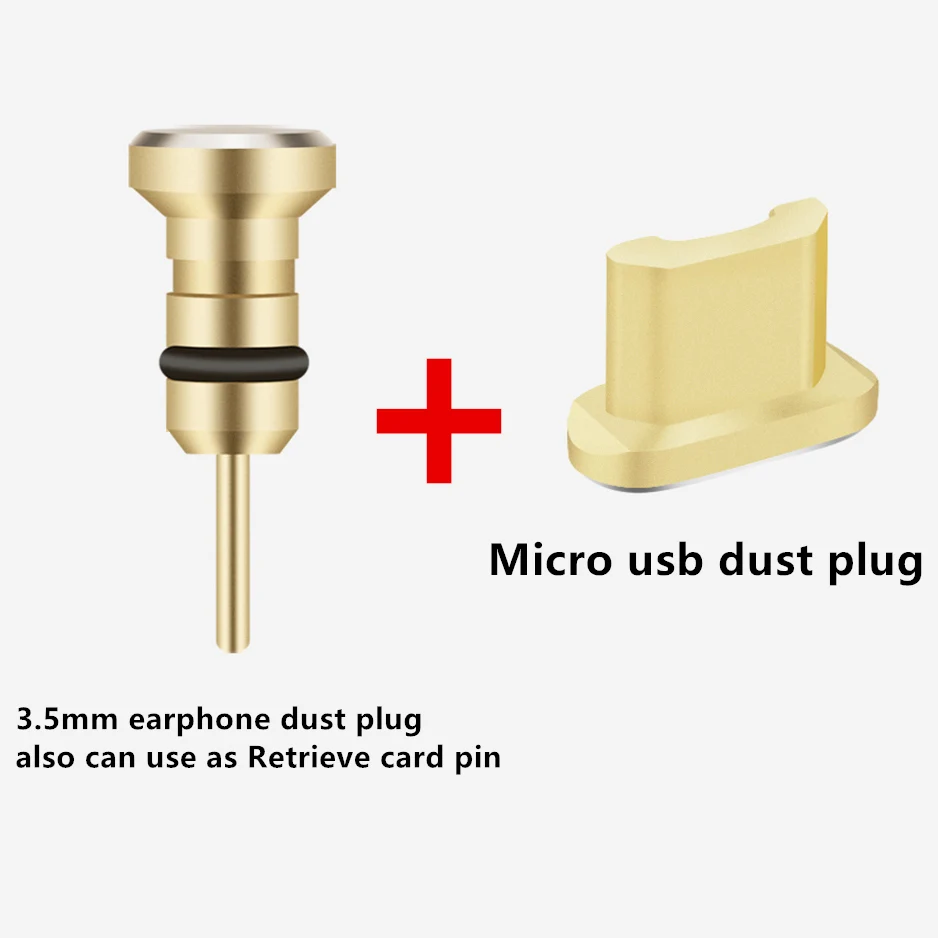 Siancs металлическая пылезащитная заглушка для Micro USB зарядного порта+ для разъема для наушников, стоппер для Android мобильных телефонов с разъёмом 3,5 мм, гарнитура, игла для извлечения карты