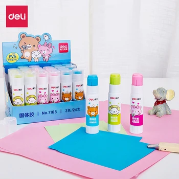 

Student Cute Kawaii Glue Stick Colorful Strong Adhesive Solid Glue High Viscosity Paper Sticker School Office Supplies 7165