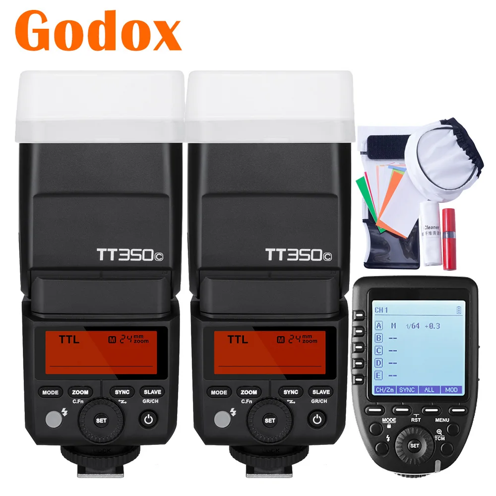 

Godox TT350 TT350C 2.4G TTL GN36 HSS Camera Flash Speedlight Xpro-C Transmitter Trigger For Canon 600D 650D 700D 750D 1100D