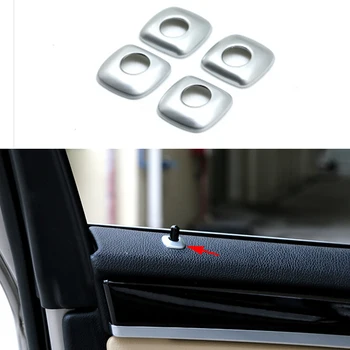 

4X Chrome plate ABS Door Lock Pins Pin Decoration Cover Trim For BMW 5 Series F10 2011-2016